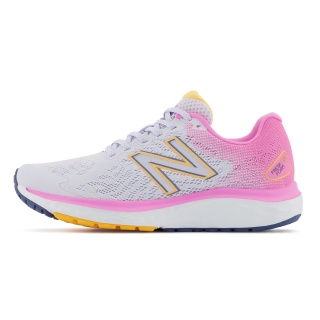 New Balance Buty biegowe Fresh Foam 680v7 (Amortyzacja) białe damskie